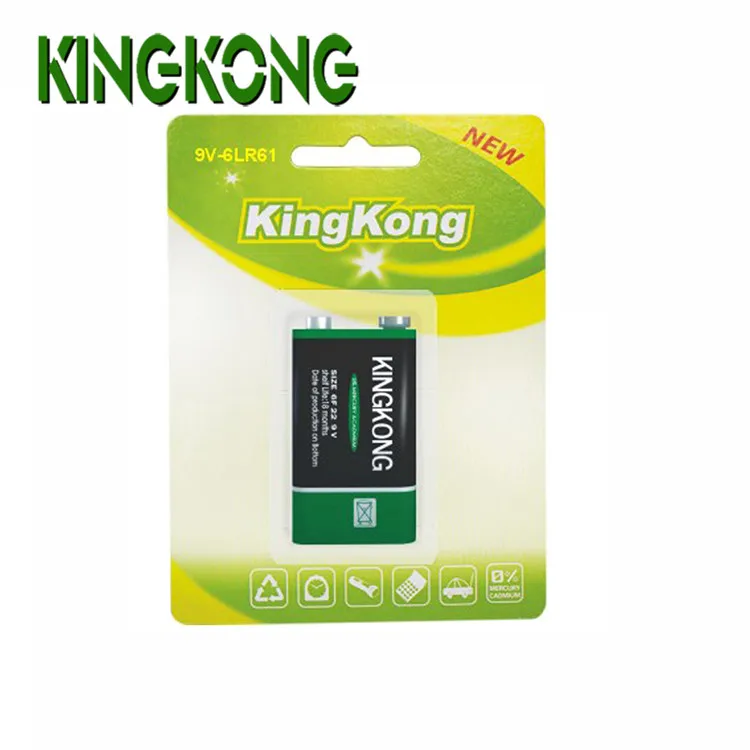 Shrink Wrap Extra Heavy Duty 9 Volt Batteries Zinc Battery 6F22 9v Dry Power Carbon Zn/mno2