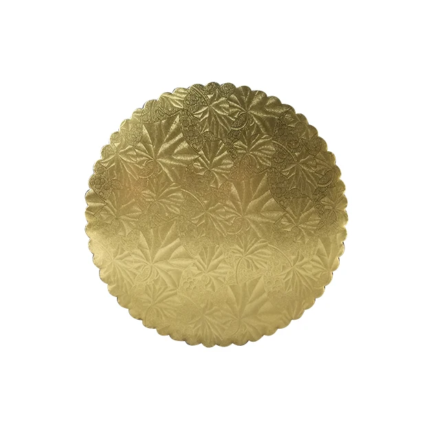 2022 new arrivals Cake Boards custom cake tools 12 14 inch mdf cake bases gold paper box greaseproof paper for wedding