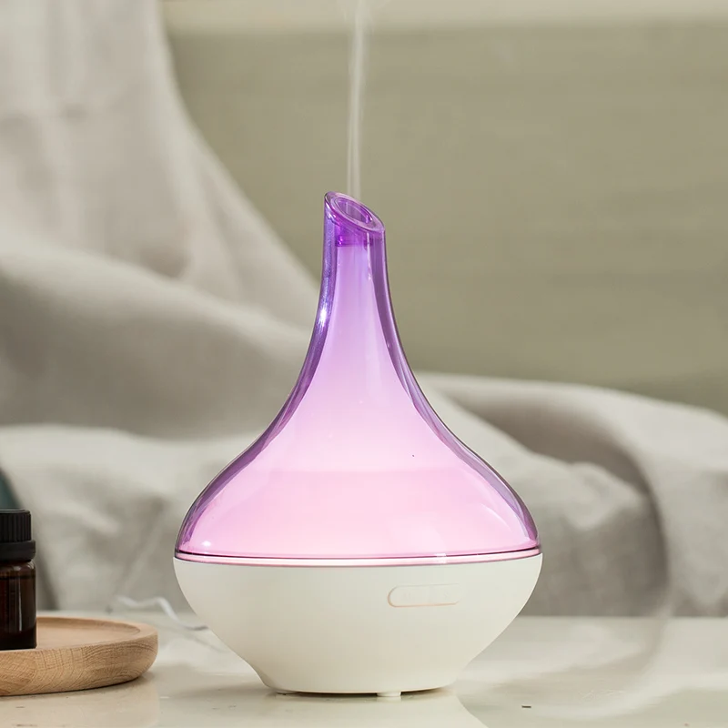 Hot sell home led light lamp air purifier essences aromatherapy ultrasonic aroma mist essential oil humidifier diffuser factory
