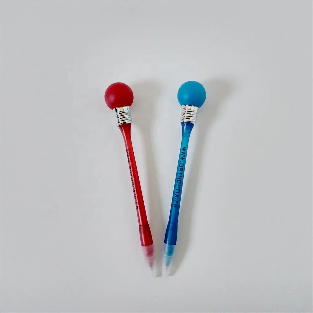 LED light bulb knock flashing light ballpoint pen Logo available