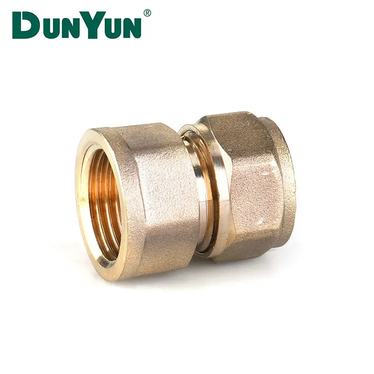 Excellent Quality Straight Through Brass Pex Pipe Fittings Union Connector
