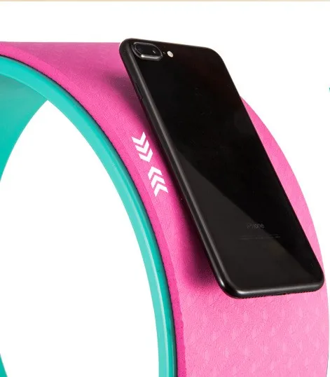 Stretching Gym workout back fitness exercise tool yoga wheel tpe yoga circle