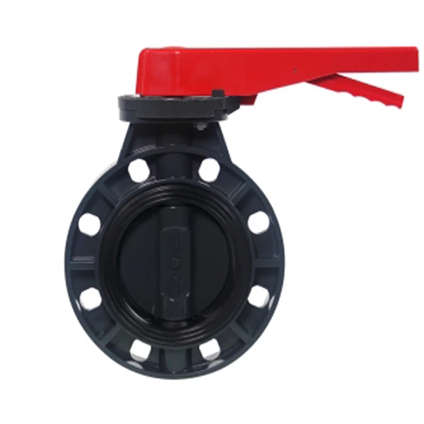 
Big Size Factory Price PP PVC BUTTERFLY VALVE 