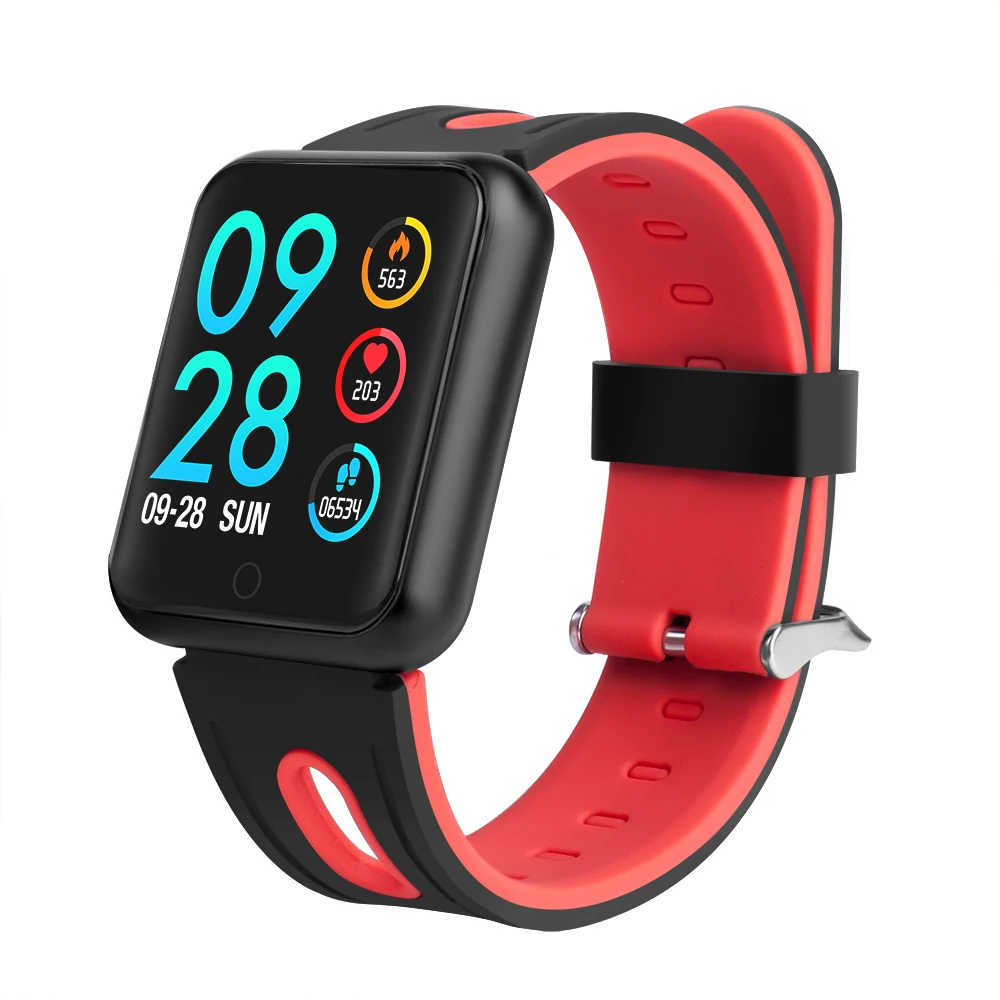 High quality touch screen 1.3 inch heart rate P68 Smart bracelet sport watch fitness with steel strip smart watch waterproof
