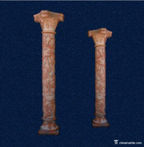 round marble pillar design/marble column roman column/stone column capital