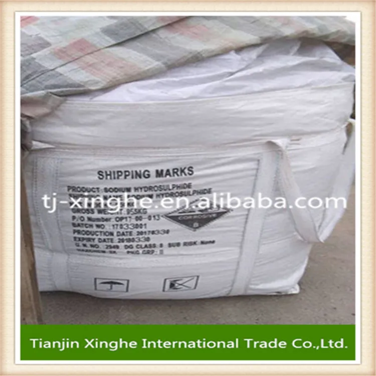 
NaHS 70% yellow flakes Sodium Hydrosulfide for leather flotation activator textile 