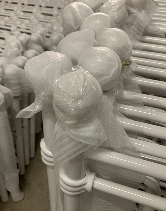 Hot selling Bedroom Furniture Wrought Iron Metal Bed Queen size for Home-Hotel-Apartment-Dormitory DB-906