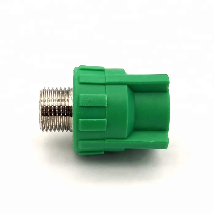 
heat resistant PPR plastic pipe plumbing fitting 90 degree male thread elbow made in China 