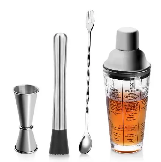 Стеклянный коктейльный шейкер размером 16 унций