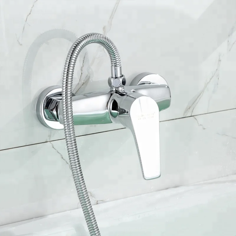 brass shower faucet set plumbing/ bathtub mixer with diverter