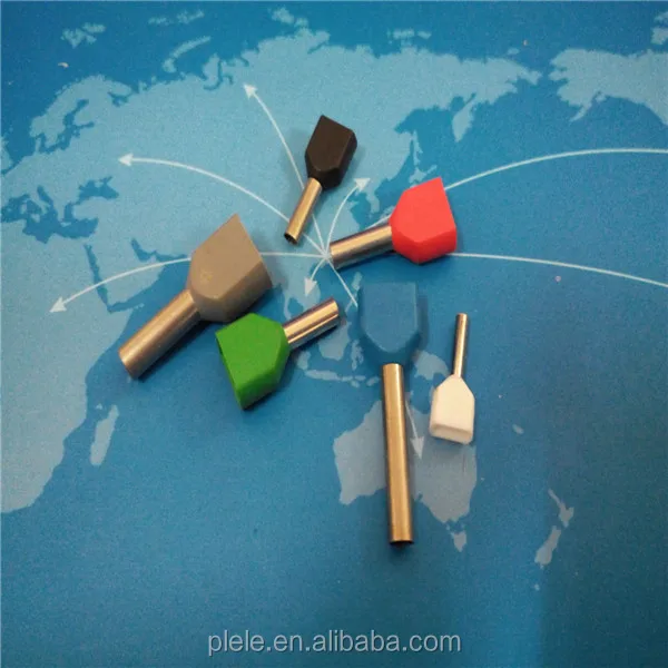 China supply all colors 94v-2 Nylon-insulation twin cord end terminal crewel tube pre-insulation terminal