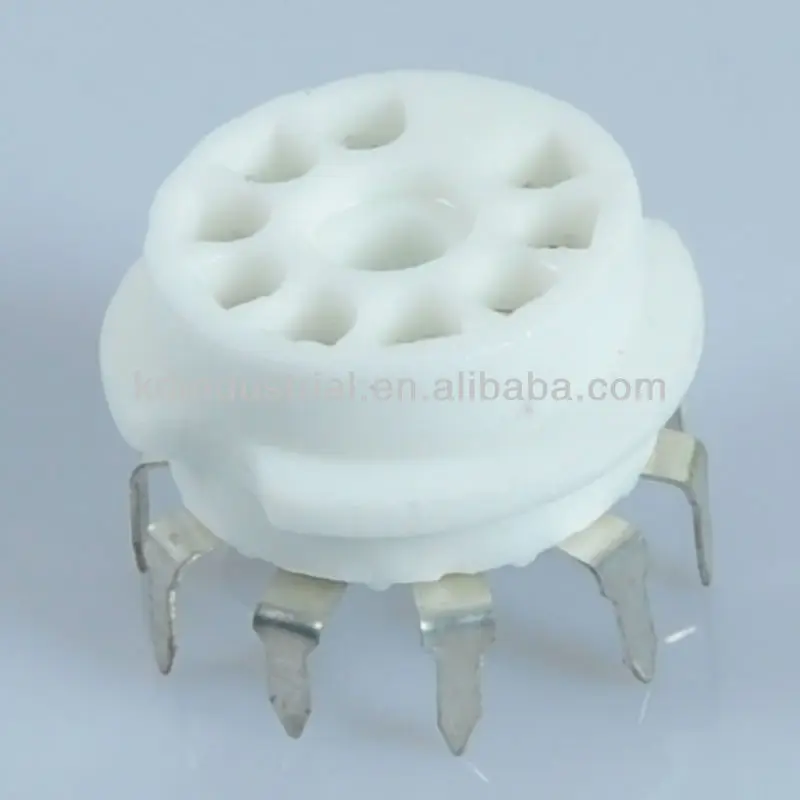 12AX7 ECC82 6922 6DJ8 9Pin Ceramic PCB Mount B9A Base Tube Socket