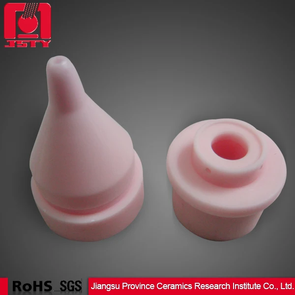 Изысканные точной механической обработке розовый конус форма глинозема керамические части