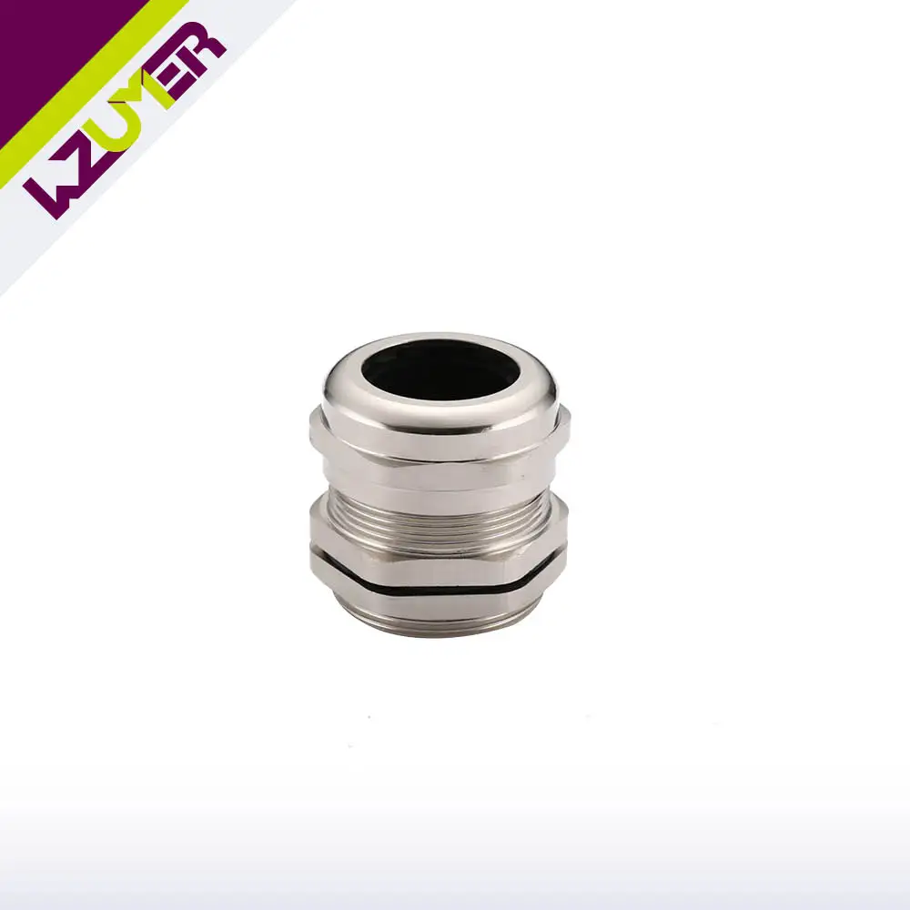 
WZUMER IP68 Protection M Metal Type Explosion Proof Nickel Plated Brass Cable Gland 
