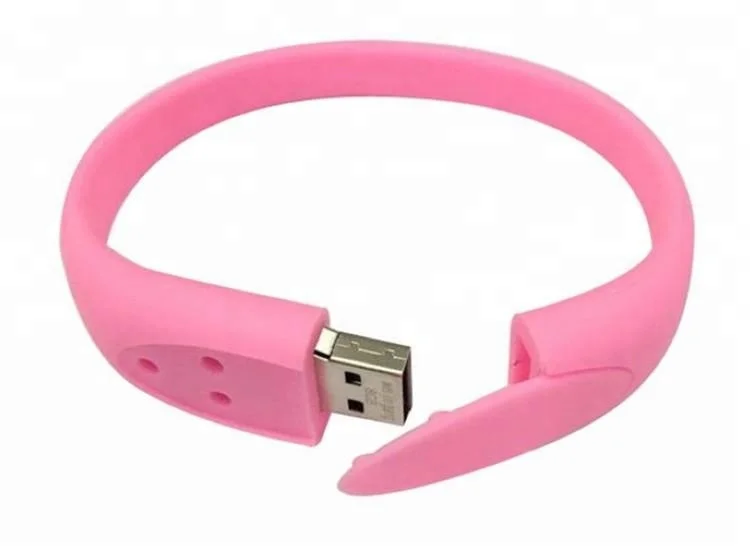 Silicone pendrive USB 2.0 custom logo Bracelet 16GB 32Gb 64 GB Wristband usb flash drive