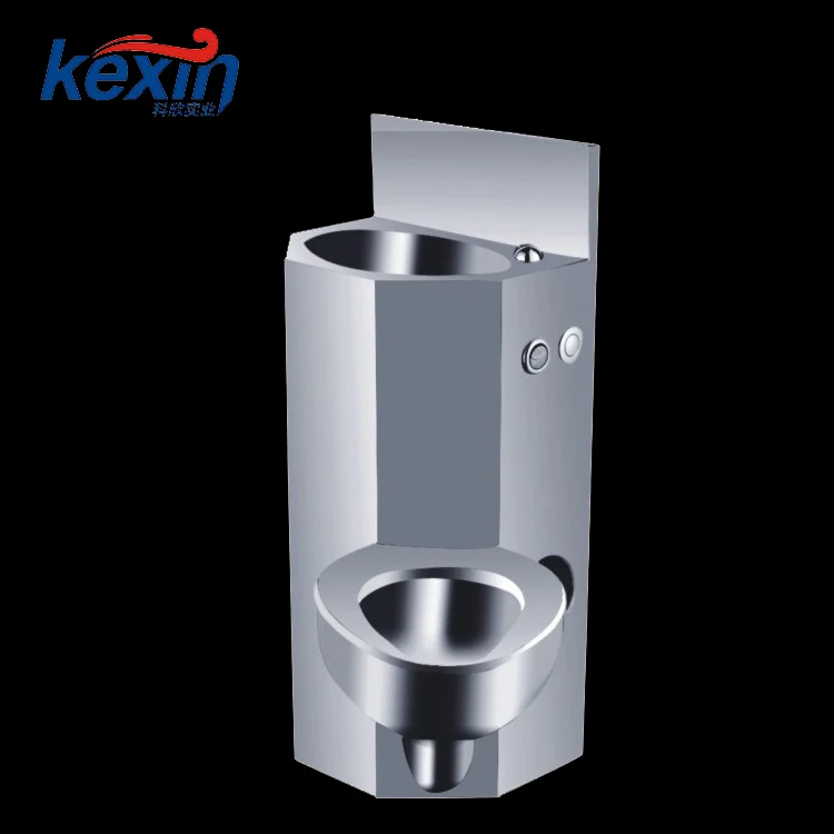 Public Place Sanitary Ware Luxury Prison Stainless Steel Combination Toilet