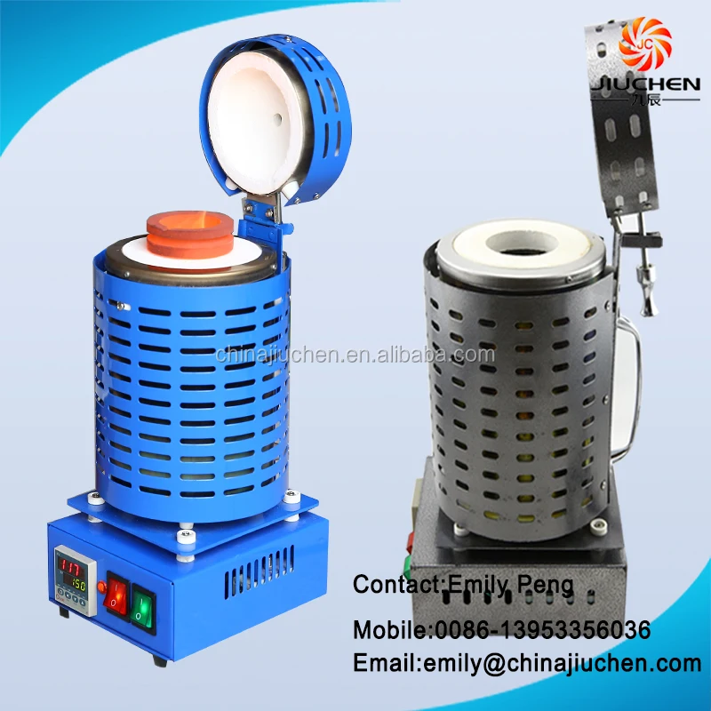 JIUCHEN 4kg Electric Metal Auto Casting Melting Furnace 1150C