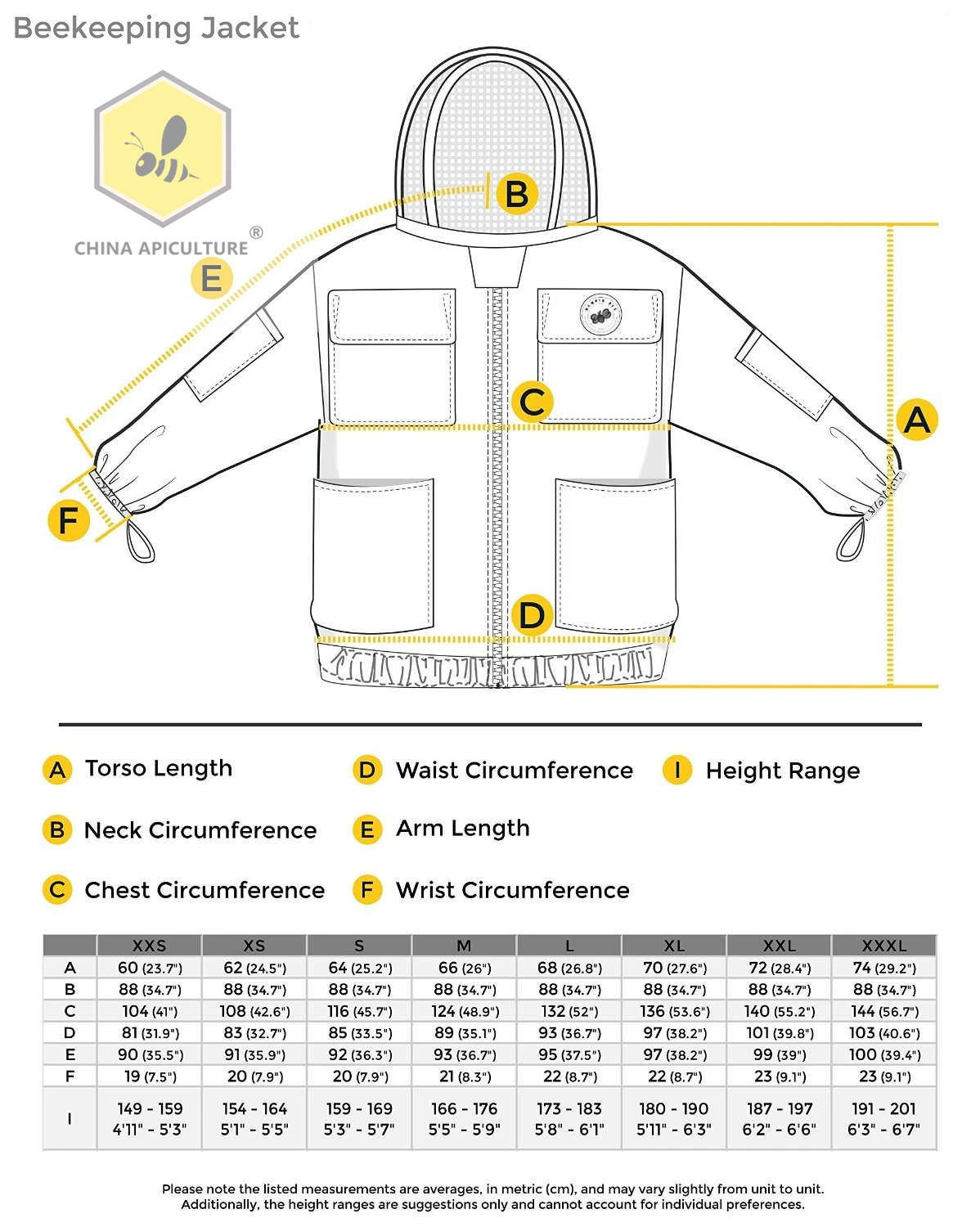 Beekeeping Tools Adult Professional Beekeeping Jacket Beekeeper Hooded Jacket Veil Smoker Bee Jacket