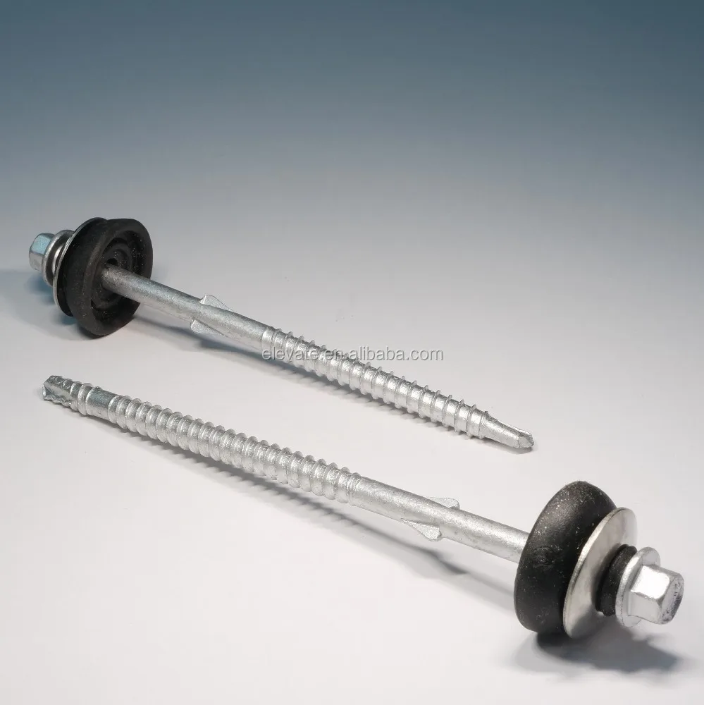 
Indented Hex Washer Head Wing on Shank BSD Thread No.3 Point BAZ Rubber Washer Fibre Cement Board Self Drilling Screw 