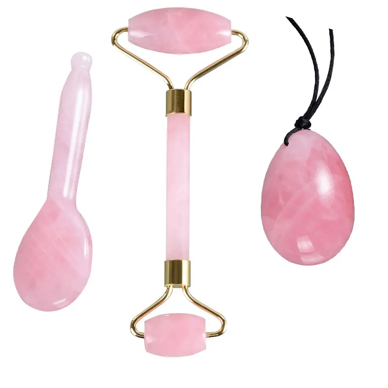 Amazon hot jade stone gua sha board guasha and jade roller set