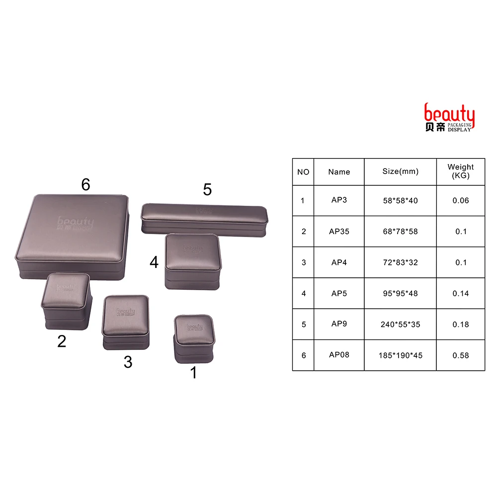 Factory Flat Wholesale Jewelry Packaging Engagement Ring Box For Jewelry