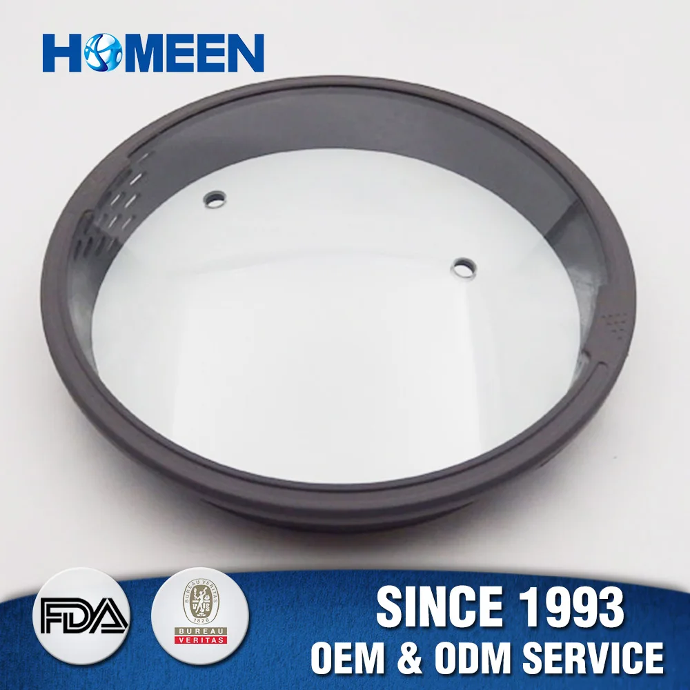 Cookware Parts With Silicone Ring Universal Pan Glass Lid For Cookers