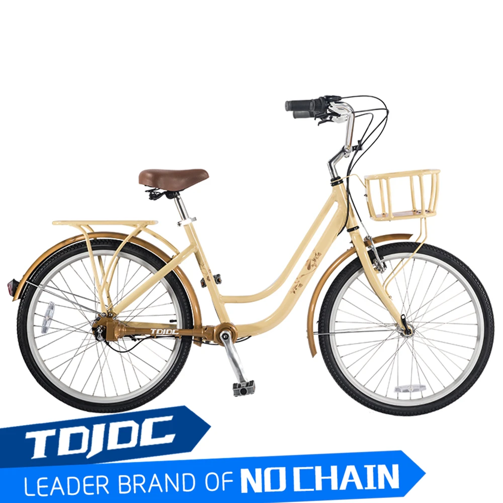 Bike With Basket For Girl Commuter 24' 26' SHINAM Inner 3 Speed Shaft Drive Commuting City Bicycle / Bicycle Parts Factory