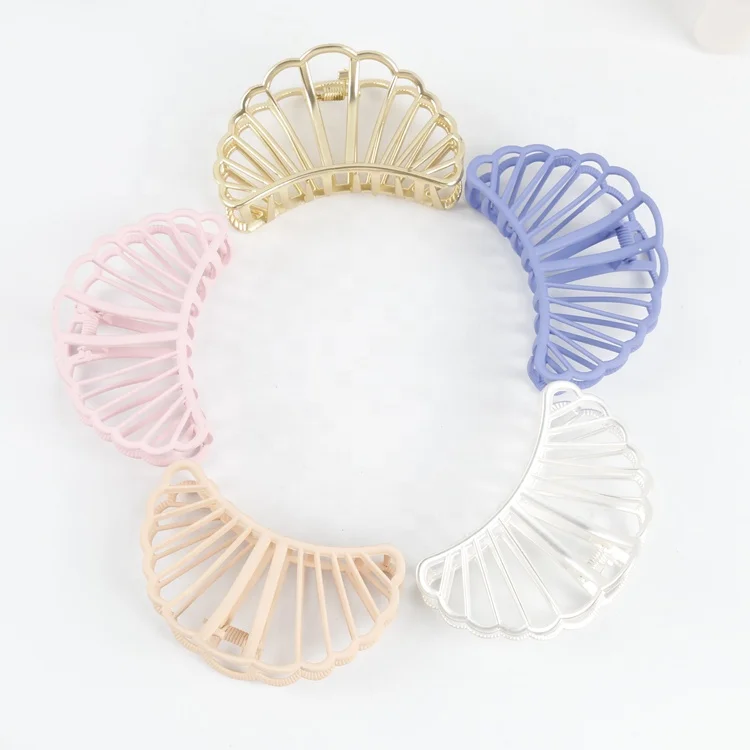 2022 Ins гладкая Корейская заколка для волос с захватом Европейская и американская маленькая Ретро женская заколка для волос большого размера из металлического сплава для взрослых