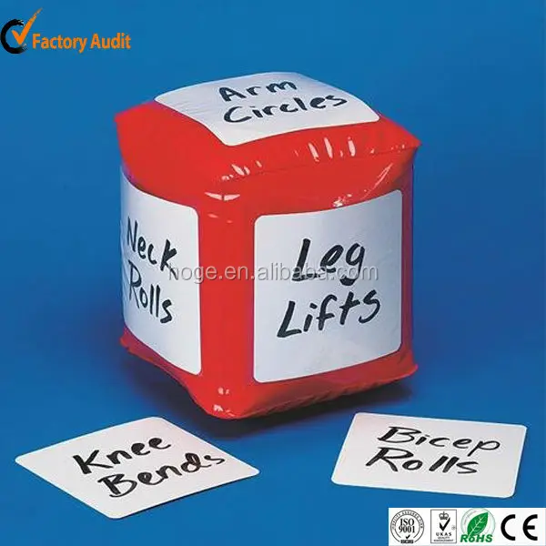 Cheap price inflatable blank dice for playing