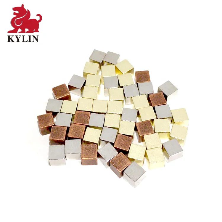 High quality customized metal cube metal resource for board game