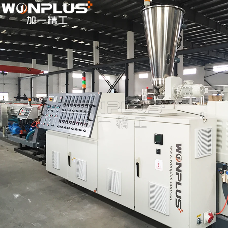 Machine for pvc pipe making flexible