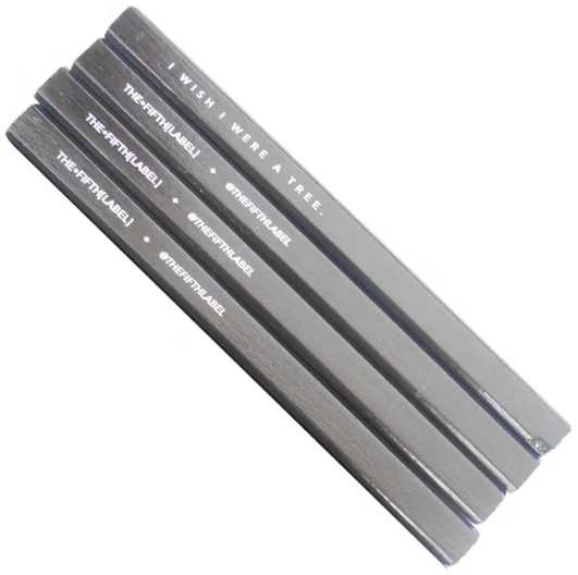 wooden carpenter pencil with logo printed/HB black lead carpenter pencil