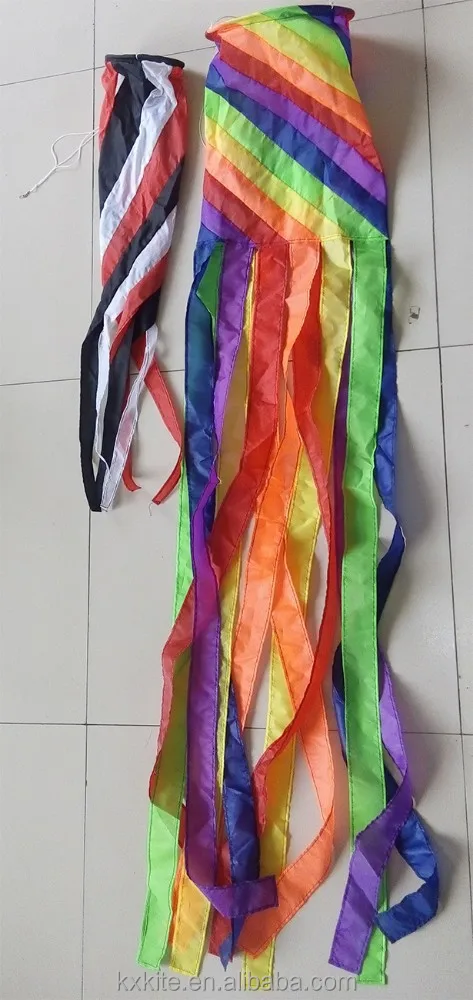 decorative multi color striped windsocks big size from kite factory