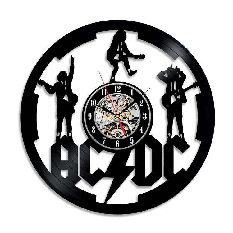 black vinyl record LP CD wall clock with popular style decorative