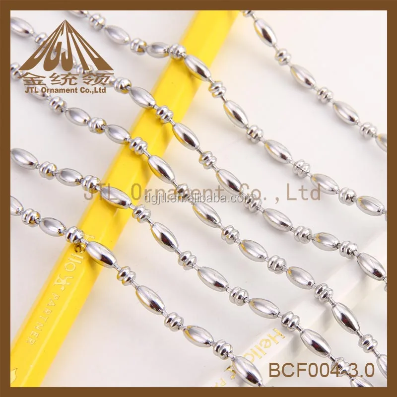 Home decoration 3.2mm antique bronze metal ball chain