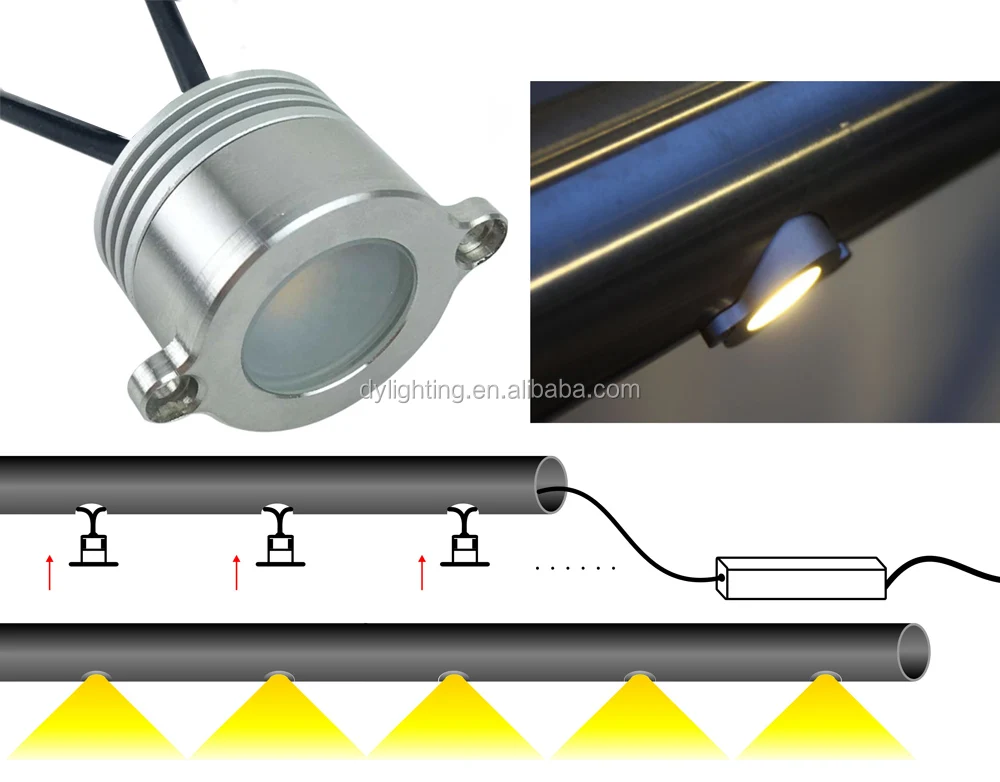 Railing LED Light 12V LED Armrest Lights for Railing LED Armrest Light for Railing Handrail system with LED Handrail lighting