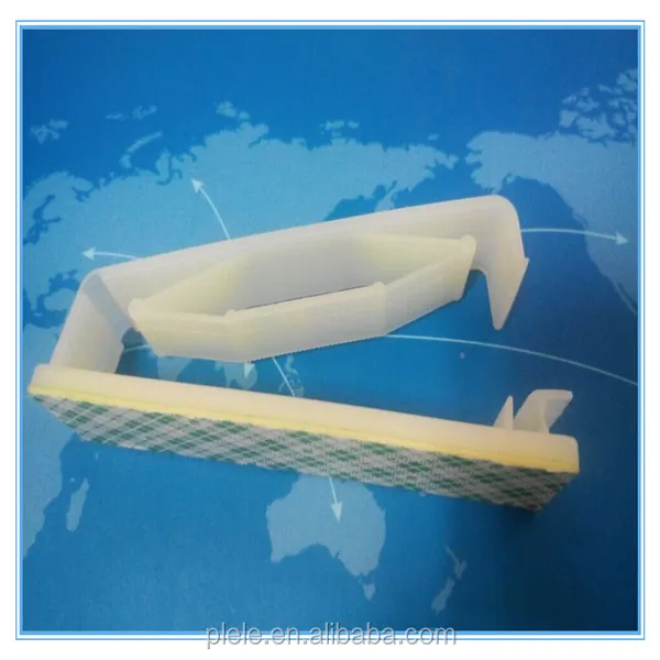 Plastic Natural self -adhesive cord clamp 2pcs in one flat cable clips