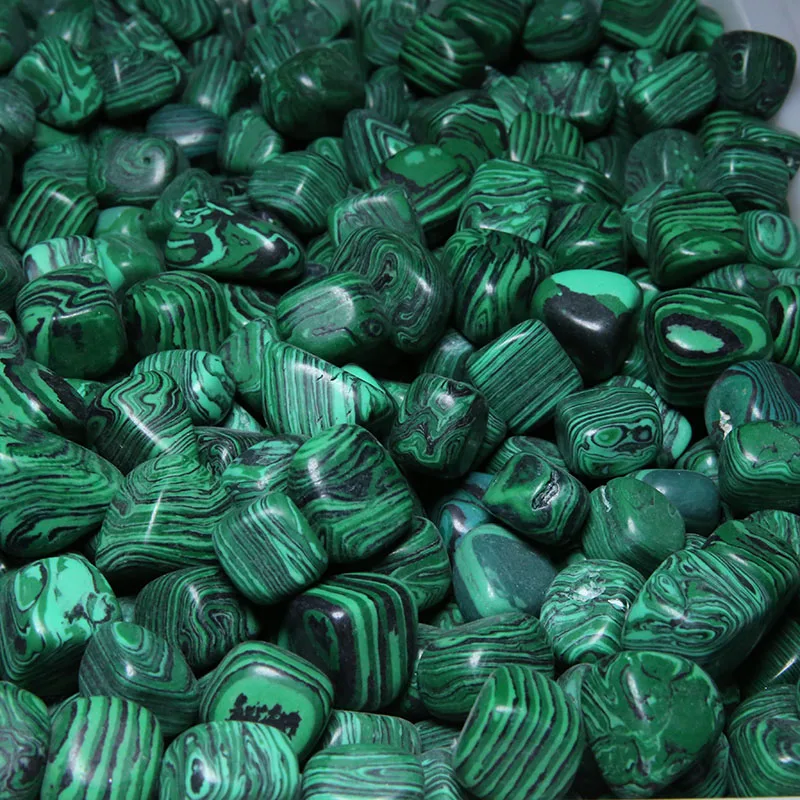 Wholesale  Synthetic Malachite Crystal Tumbled Stone for Healing