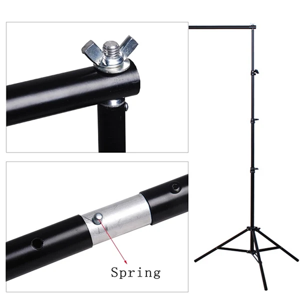 Photo Studio Photography Background Support Stand Photo Backdrop Crossbar Kit Photography 2.8*3M