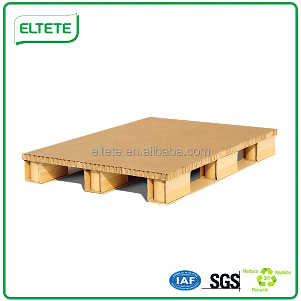 Paper pallet made of recycled paper materials to replace wooden or plywood pallet