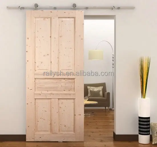 
stainless steel barn door hardware sliding wooden door track 