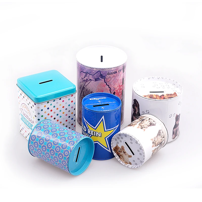 Hot selling money box metal custom piggy bank for kids