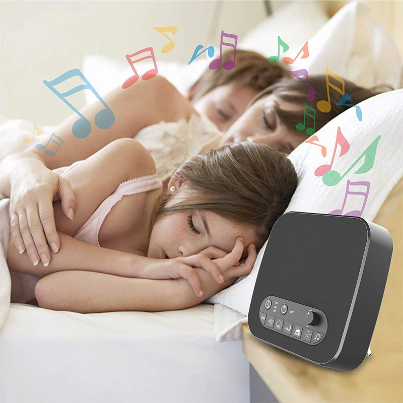White Noise Sound Machine with7 Unique Non-Looping Fan 2019 Most Popular Portable Sleep aid
