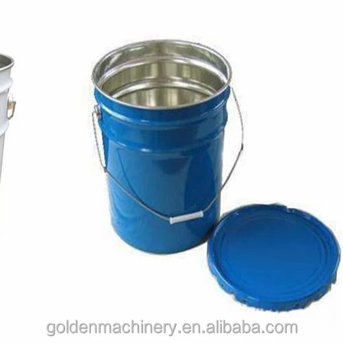 Производство химического металлического ведра 10-20 л/полуавтоматическая производственная линия