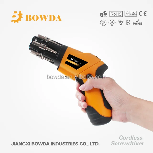 
2.4V/3.6V/4.8V Rechargeable Battery-Powered 6 In 1 CE certificated Cordless Screwdriver Professional Design 