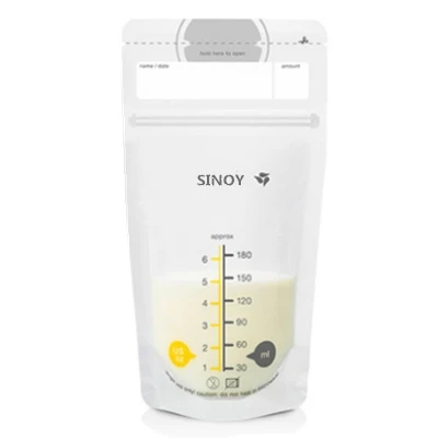 wholesale double zipper breast milk storage bags
