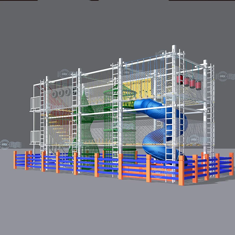 Б/у тимбилдинг игры Детский сад оборудование Ziplining для детей