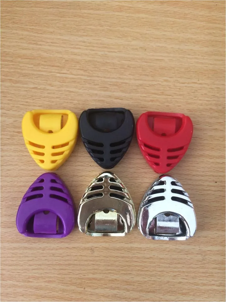 
Colorful heart shape picks holder Custom Logo Musical guitar picks holder 6 picks holder case 
