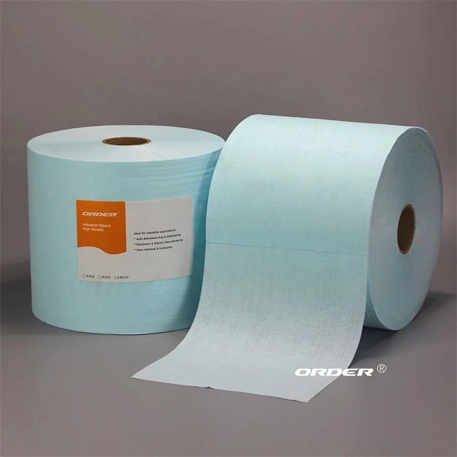 Turquoise Aperture Degreasing industrial non woven cleaning wipes
