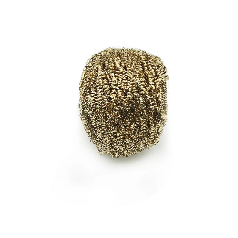 Metal spiral kitchen cleaning ball brass copper wire scourer